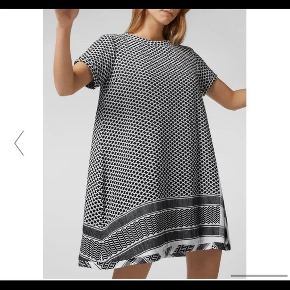 cecilie copenhagen 1005 Dress 1, O, Short Sleeves black and cream​​​​​​​​​ - Picture 3 of 16